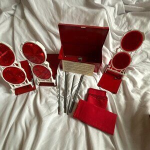 VINTAGE ANTHES “Flare Perfection” One Set Of 3 FP Reflectors In Steel Lock Box!